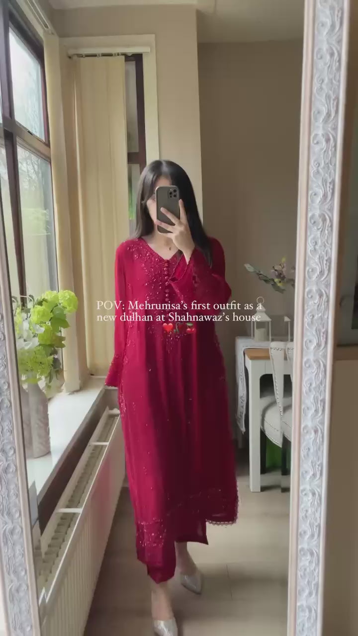 EXCLUSIVE 3 PIECE PLAZZO PAIR WITH   DUPATTA IN SEQUENCE EMBROIDERY WORK