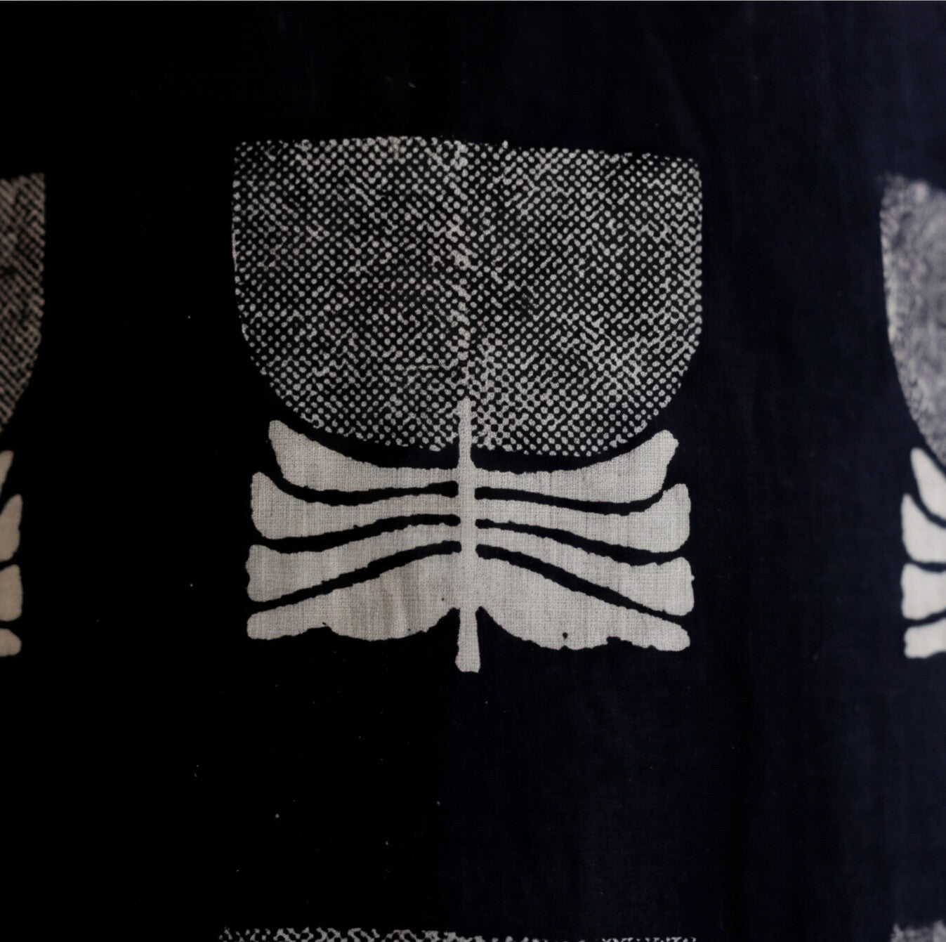 Women's Black & White Printed Cotton A-Line Kurta